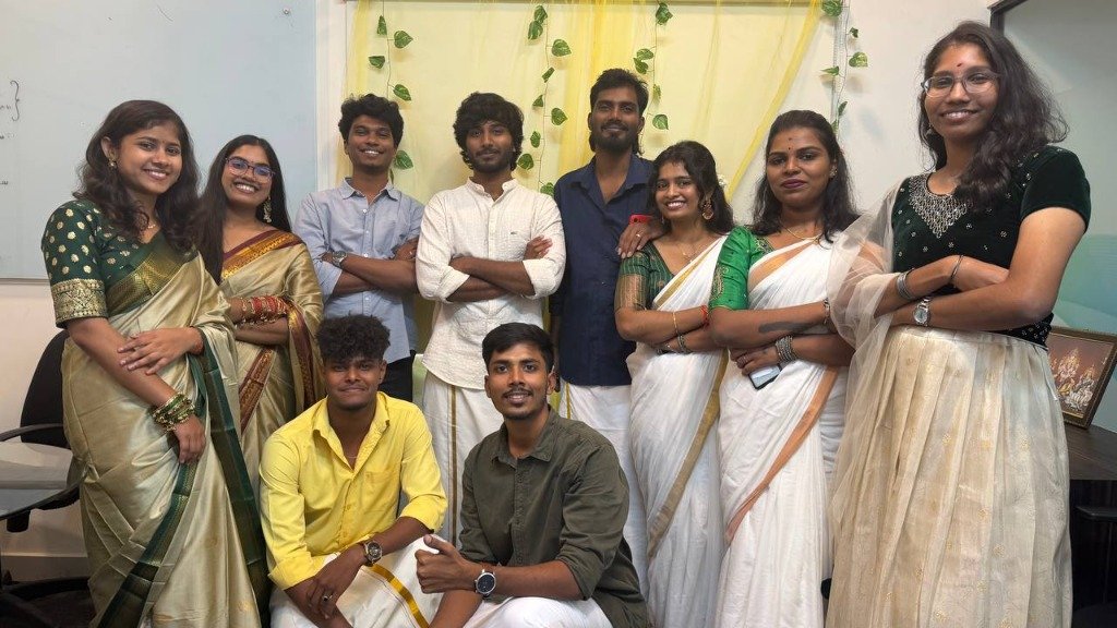 Cogniza Team in Traditional Kasavu & Mundu